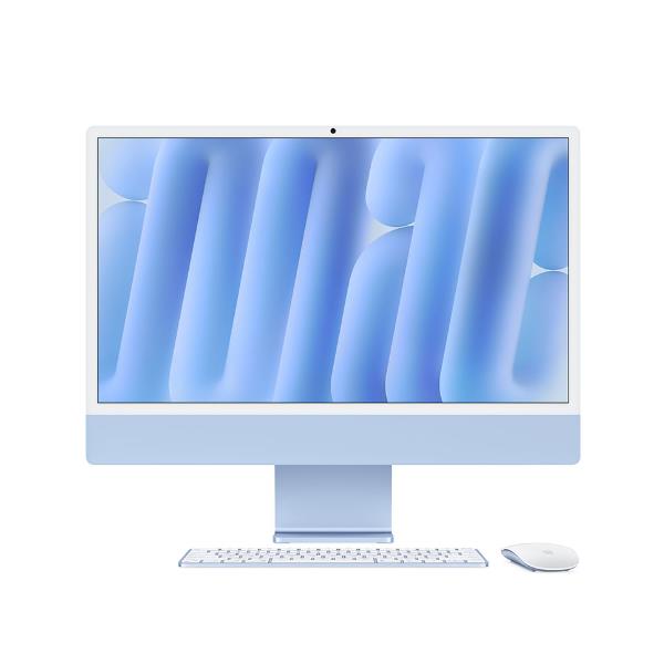 Apple iMac da 24 pollici con display Retina 4.5K: chip Apple M4 con CPU a 10 core e GPU a 10 core, 16GB, SSD da 512GB - Blu